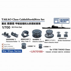 1/700 IJN TAKAO Class Cablelifter and Bitts Set