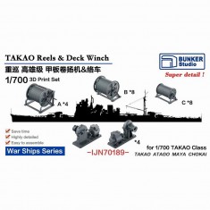 1/700 IJN TAKAO Class Reels and Deck Winch 