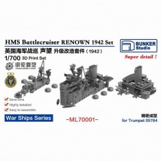 1/700 HMS Battlecruiser RENOWN Up-grade Set (1942) for Trumpet 05764