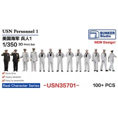 1/350 USN Personnel #1 (100pcs)