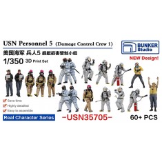 1/350 USN Personnel #5 (60pcs)