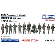 1/350 USN Personnel #8 (45pcs)