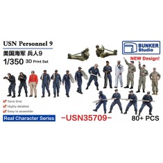 1/350 USN Personnel #9 (80pcs)