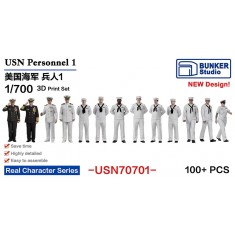 1/700 USN Personnel #1 (100pcs)