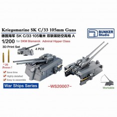 1/200 DKM SK C/33 105mm AA Guns A (4pcs)