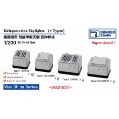 1/200 DKM Skylights (4 Types) (28pcs)