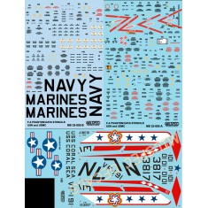 Decals for 1/32 McDonnell Douglas F-4J Phantom II VF-191 Satan's Kittens 1976