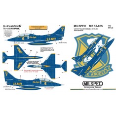 1/32 USN A-4F/TA-4J Skyhawk Decal - Blue Angels, Flight Demonstration Team 1978