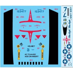 Decals for 1/72 Blue Angels "Casper", Ta-4J Skyhawk