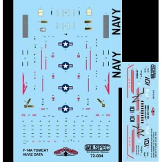 Decals for 1/72 VF-51 Screaming Eagles, F-14A, 1979