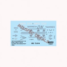Decals for 1/72 McDonnell Douglas F-4S Phantom II VMFA-333 1980s-1-1