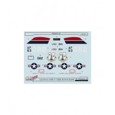 1/32 F-100D 122nd TFS Louisiana ANG Decal with Data Stencils