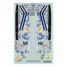 Decals for 1/48 F/A18C Hornet VFA-15 & VFA-115 Valions 2000 