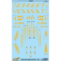 Decals for 1/72 US Navy Blue Angels A-4F Ta-4J Skyhawk 1978 Season