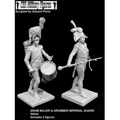 54mm Drum Major and Drummer Imperial Guard (2 figures)