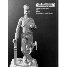90mm Officer Scots Greys 1854 Figure with Base