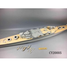 1/200 HMS Hood Battlecruiser Wooden Deck w/Metal Chain for Trumpeter kits #03710