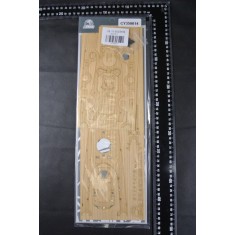 1/350 German Tirpitz Battleship Wooden Deck w/Metal Chain for Tamiya kits #78015