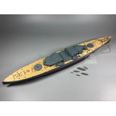 1/350 HMS King George V Battleship Wooden Deck w/Metal Chain for HobbyBoss kits #80605 