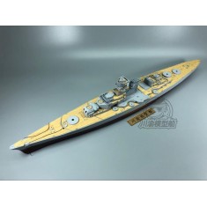 1/350 German Tirpitz Wooden Deck w/Metal Chain for Mini Hobby (Trumpeter) #80602