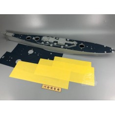 1/350 USS New Jersey (BB-62) Blue Wooden Deck & Paint Masks w/Metal Chain for Veryfire Model