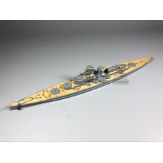 1/700 German Gneisenau Battleship Wooden Deck w/Metal Chain for Tamiya kits #77520