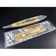 1/700 Japanese Battleship Yamato Wooden Deck & Chains for Fujimi kit #460352