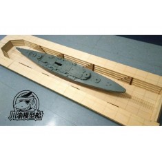 1/350 Dock (maritime) for USS Missouri/Japanese Yamato/Montana  Battleship (base: 1050 x 278 x 42mm, dock: 950 x 140mm)