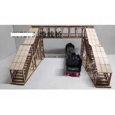 1/87 European Train Station Overpass & Bridge (wood)