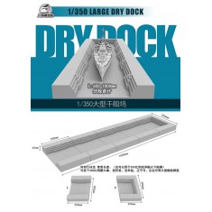 1/350 Large Dry Dock Shipyard Model 1000mm Plastic Kit