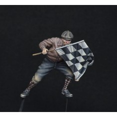 1/35 Motorcycle Race Starter Man No.2