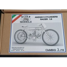 1/6 Anzani 3-Cylinder Racer Motorbike