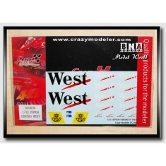 Decals for 1/12 Honda NSR500'01 WEST