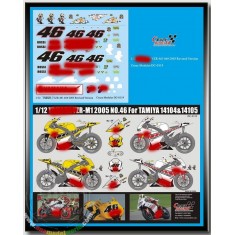 Decals for 1/12 Yamaha YZR M1 2005 Revised Version