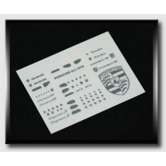 Metal Transfer - 1/24 Porsche Silver Metal Logo