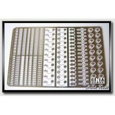 Photoetch - 1/12 1/24 1/20 Racing Car Bonnet Pins