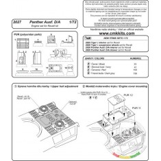 1/72 Panther Ausf.A/D Engine Set for Revell kit