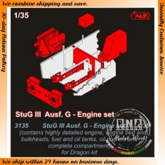 Engine set for 1/35 WWII German StuG III Ausf.G for Dragon kit