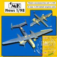 1/48 He 219 UHU Exterior Set for Tamiya kit