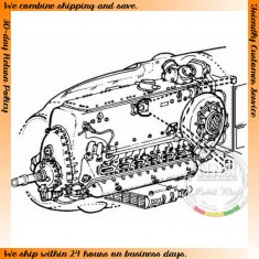 1/48 Messerschmitt Bf-109E Engine Set (DB-601A/B) for Tamiya kit