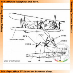 1/48 Fairey Swordfish (Float Planes) Conversion Set for Tamiya kit