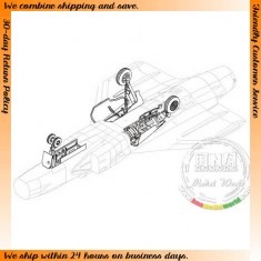 1/48 SAAB JAS 39 Gripen Undercarriage Set for Italeri kit