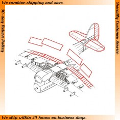 1/48 Hawker Typhoon Mk.I Control Surfaces for Hasegawa kits