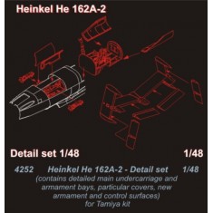 Detail set for 1/48 German He162A-2 for Tamiya kit