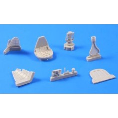 1/48 Modern US MH-6E/J/M Little Bird Engine Set for Academy kit