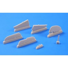 1/48 Bell P-39D/F/K/M/N/Q Airacobra Control Surfaces Set for Hasegawa kit 