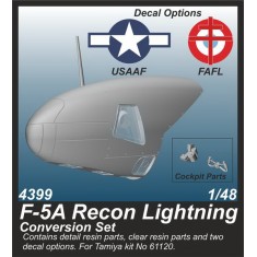 1/48 F-5A Reconnaissance Lightning Conversion Set for P-38F/G kits