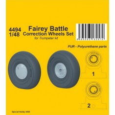 1/48 Fairey Battle Correction Wheels Set for Trumpeter kits
