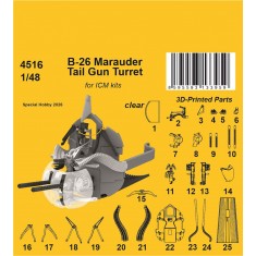 1/48 B-26 Marauder Tail Gun Turret for ICM kits