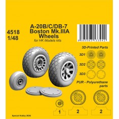 1/48 A-20B/C/DB-7 Boston Mk.III Wheels for HK Models kits